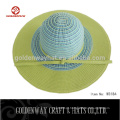 Custom 2015 New Design Promoção baratos tricô de papel moda senhoras trilby chapéu